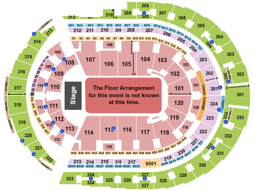 Bridgestone Arena UFC Seating Chart